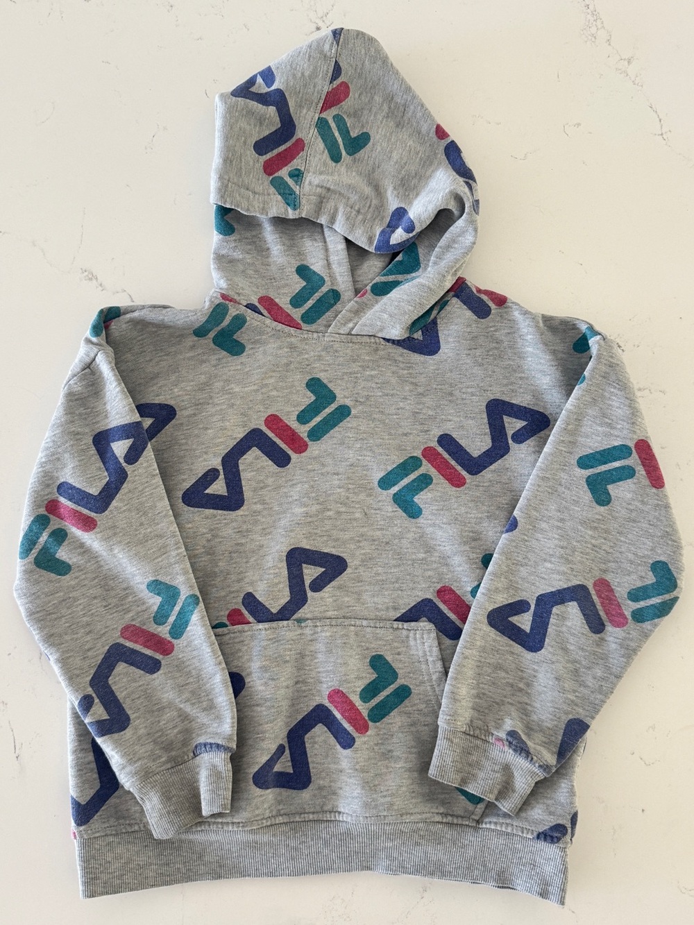 Vintage Kids Fila Hoodie S (7/8)